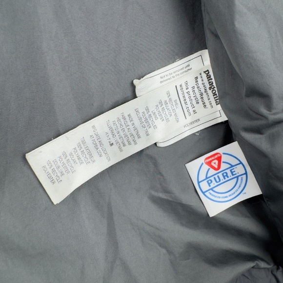 Patagonia Kids Nano Puff Insulated Puffer Jacket M Forge Grey PrimaLoft - Picture 12 of 12